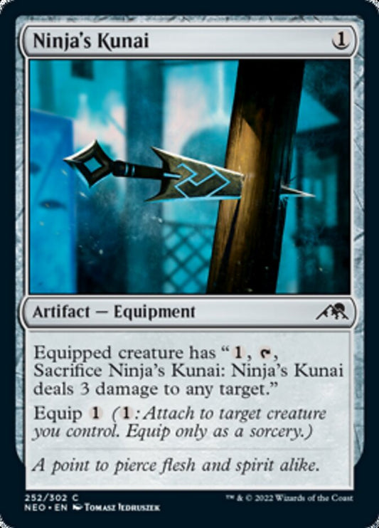 Ninja's Kunai - (Foil): Kamigawa: Neon Dynasty