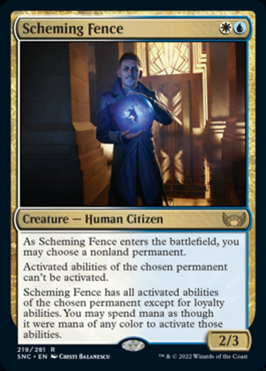 Scheming Fence - (Foil): Streets of New Capenna