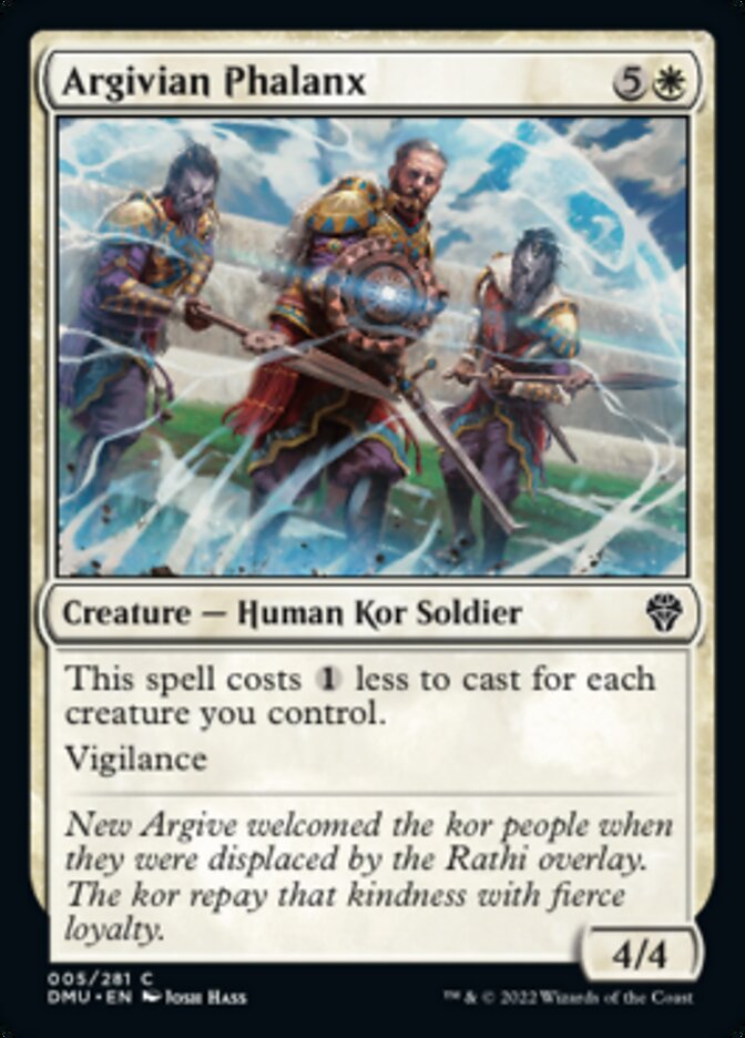 Argivian Phalanx - (Foil): Dominaria United