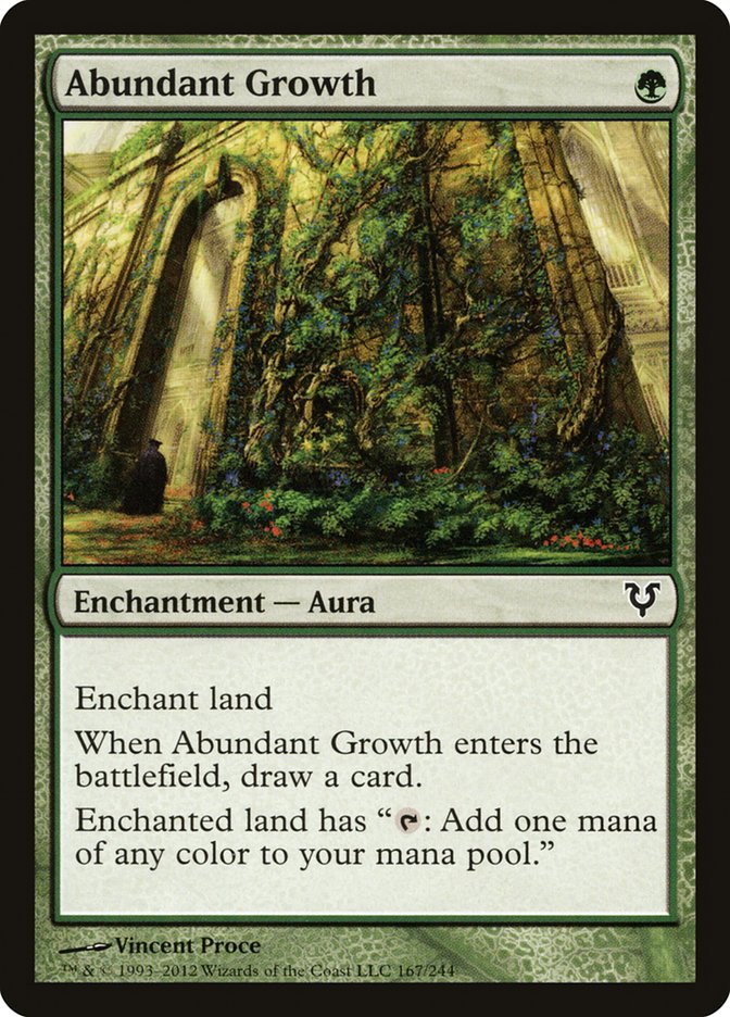 Abundant Growth - (Foil): Avacyn Restored