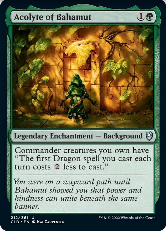 Acolyte of Bahamut: Commander Legends: Battle for Baldur's Gate