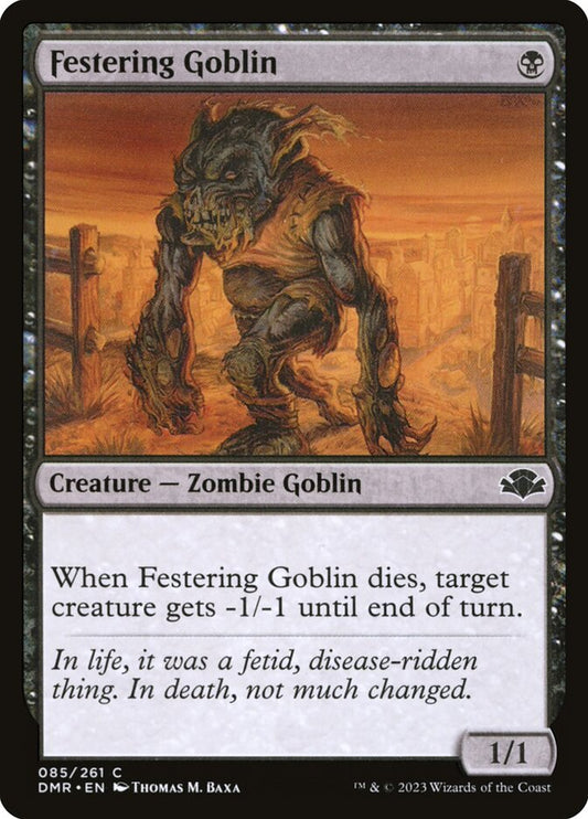 Festering Goblin - (Foil): Dominaria Remastered