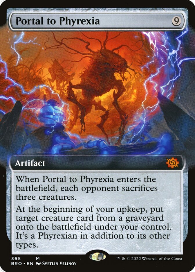 Portal to Phyrexia (Extended Art) - (Foil): The Brothers' War