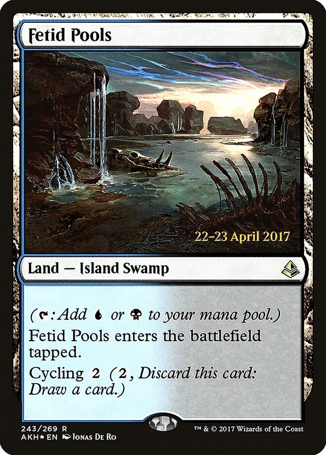 Fetid Pools (Prerelease) (Amonkhet) - (Foil): Amonkhet Promos
