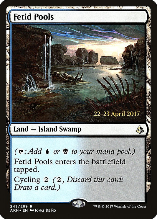 Fetid Pools (Prerelease) (Amonkhet) - (Foil): Amonkhet Promos