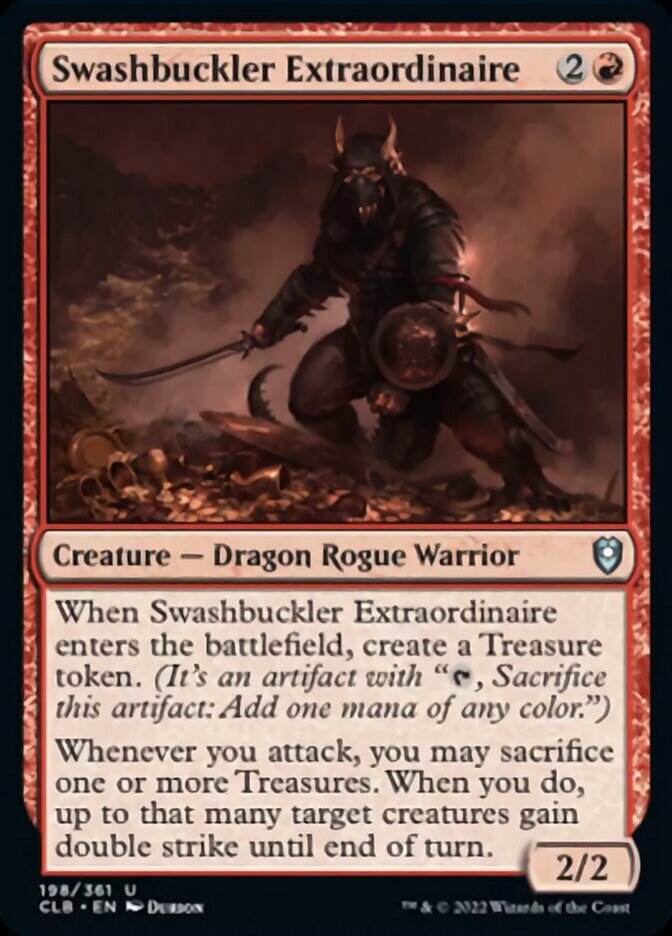 Swashbuckler Extraordinaire - (Foil): Commander Legends: Battle for Baldur's Gate