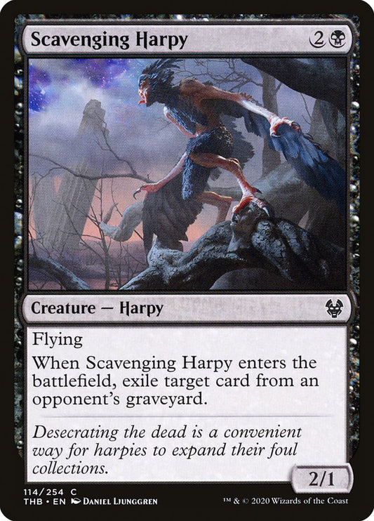 Scavenging Harpy - (Foil): Theros Beyond Death