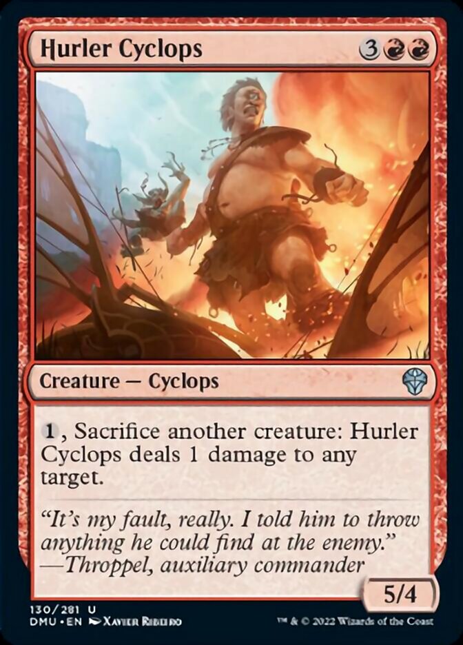 Hurler Cyclops - (Foil): Dominaria United