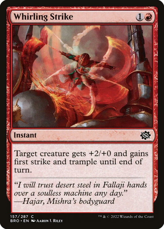 Whirling Strike - (Foil): The Brothers' War
