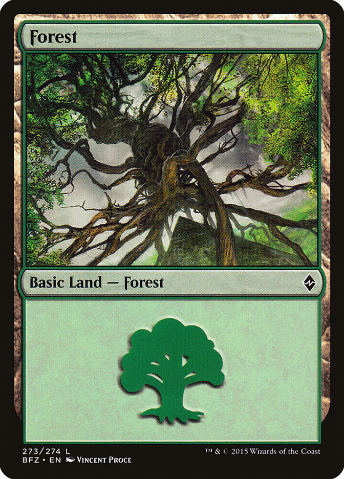 Forest (#273) (Regular Art): Battle for Zendikar