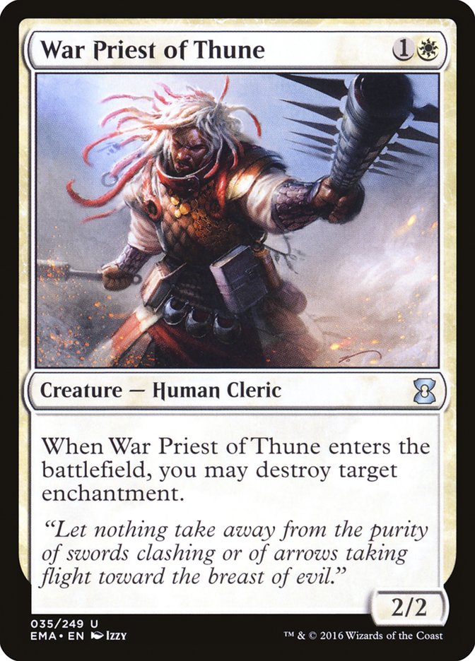 War Priest of Thune - (Foil): Eternal Masters