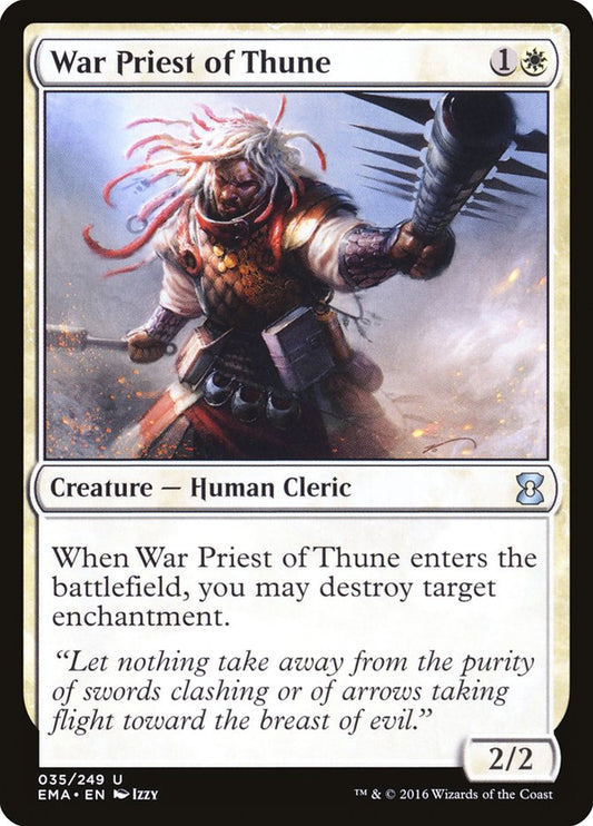 War Priest of Thune - (Foil): Eternal Masters