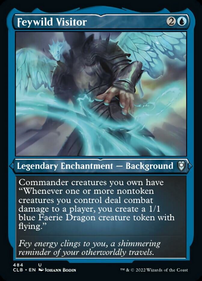 Feywild Visitor (Foil Etched) - (Foil): Commander Legends: Battle for Baldur's Gate