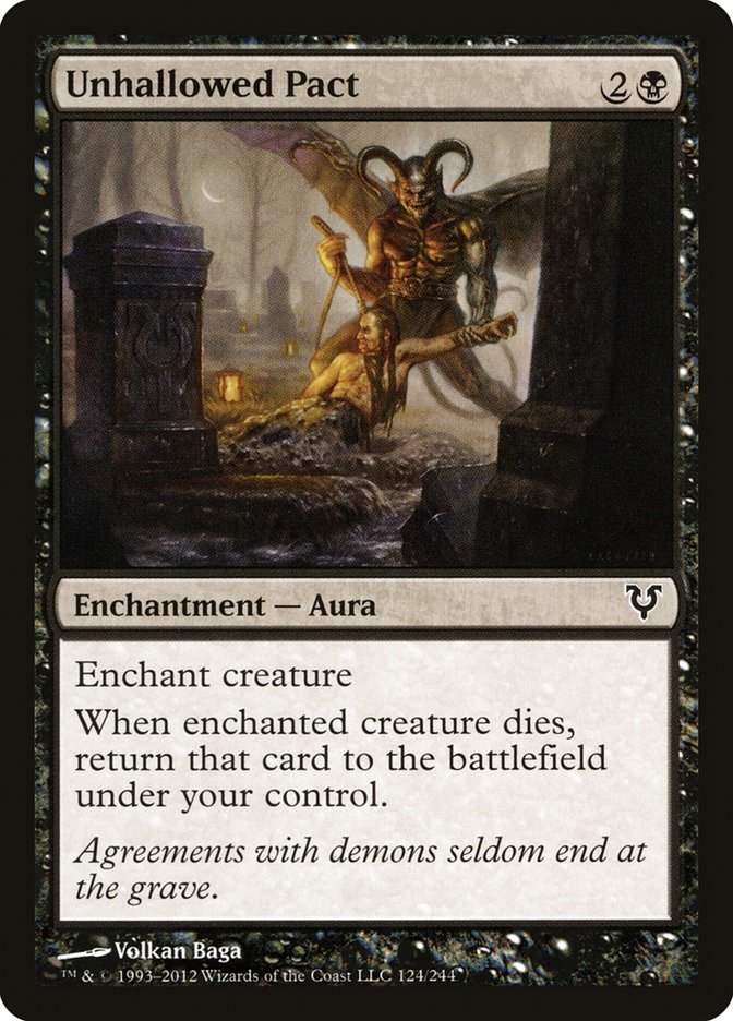 Unhallowed Pact - (Foil): Avacyn Restored