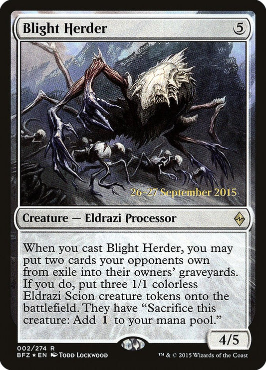 Blight Herder (Prerelease) (Battle for Zendikar) - (Foil): Battle for Zendikar Promos
