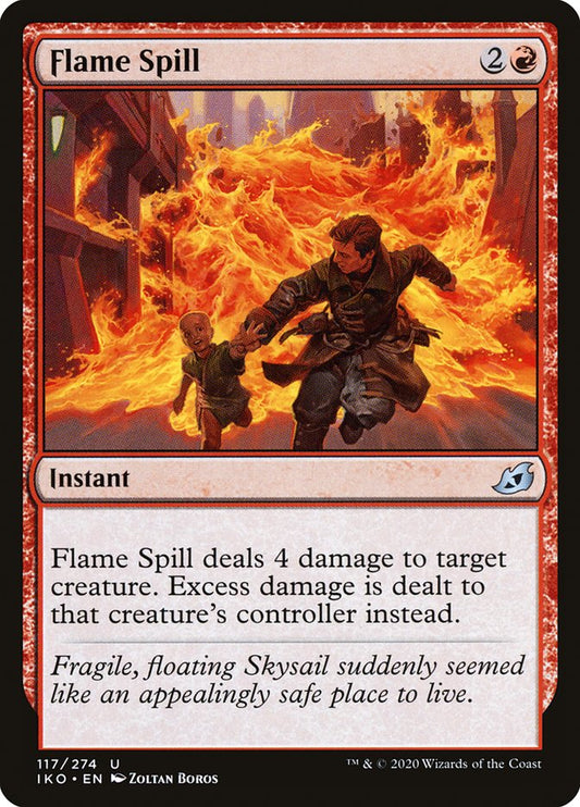 Flame Spill - (Foil): Ikoria: Lair of Behemoths