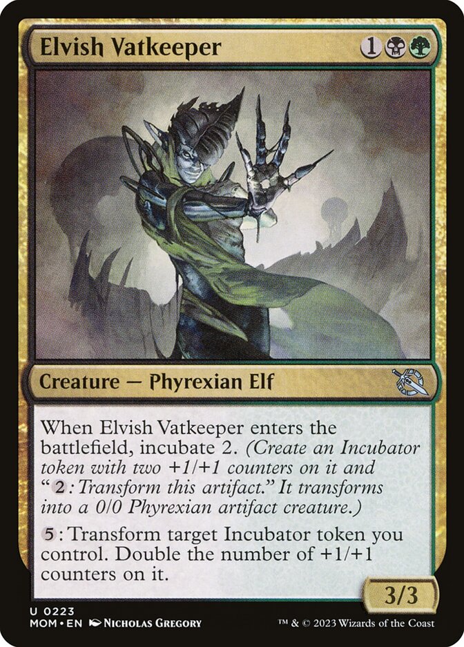 Elvish Vatkeeper - (Foil): March of the Machine