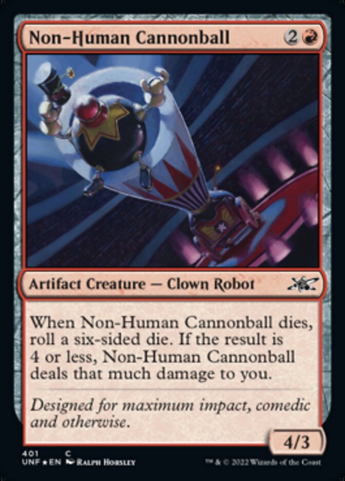 Non-Human Cannonball (Galaxy Foil) - (Foil): Unfinity