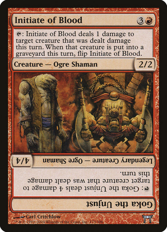Initiate of Blood // Goka the Unjust - (Foil): Champions of Kamigawa