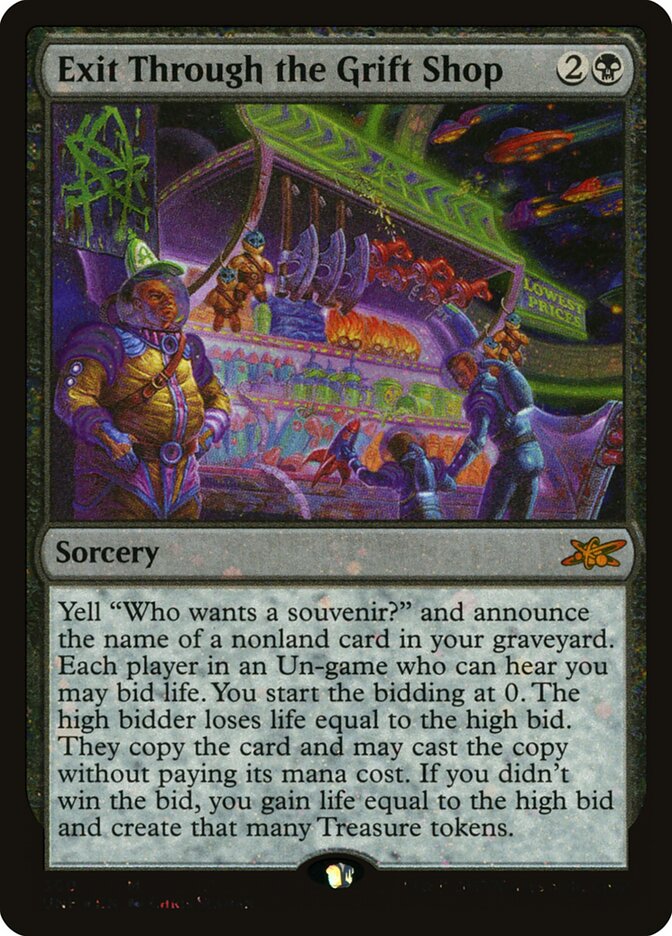 Exit Through the Grift Shop (Galaxy Foil) - (Foil): Unfinity