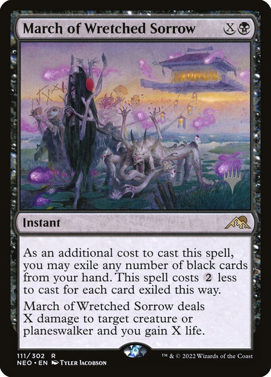 March of Wretched Sorrow: Kamigawa: Neon Dynasty Promos