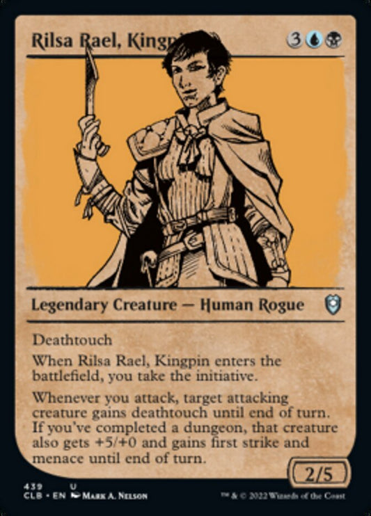 Rilsa Rael, Kingpin (Showcase) - (Foil): Commander Legends: Battle for Baldur's Gate