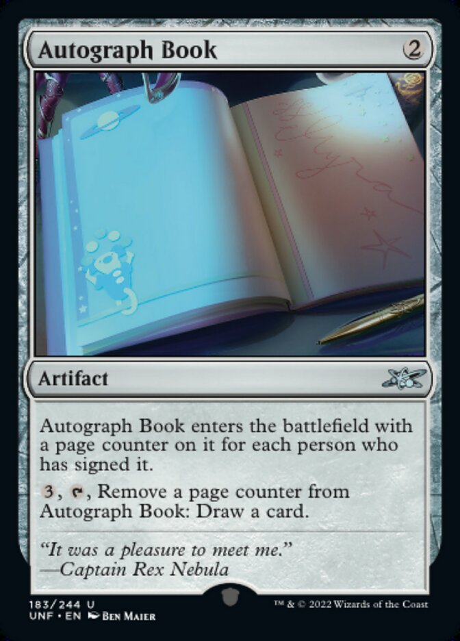 Autograph Book - (Foil): Unfinity