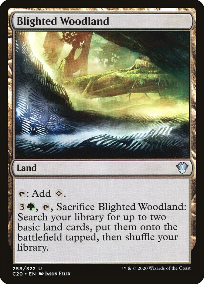 Blighted Woodland: Commander 2020