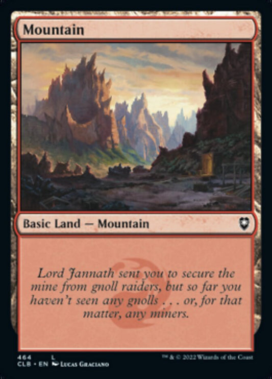 Mountain (#464) - (Foil): Commander Legends: Battle for Baldur's Gate