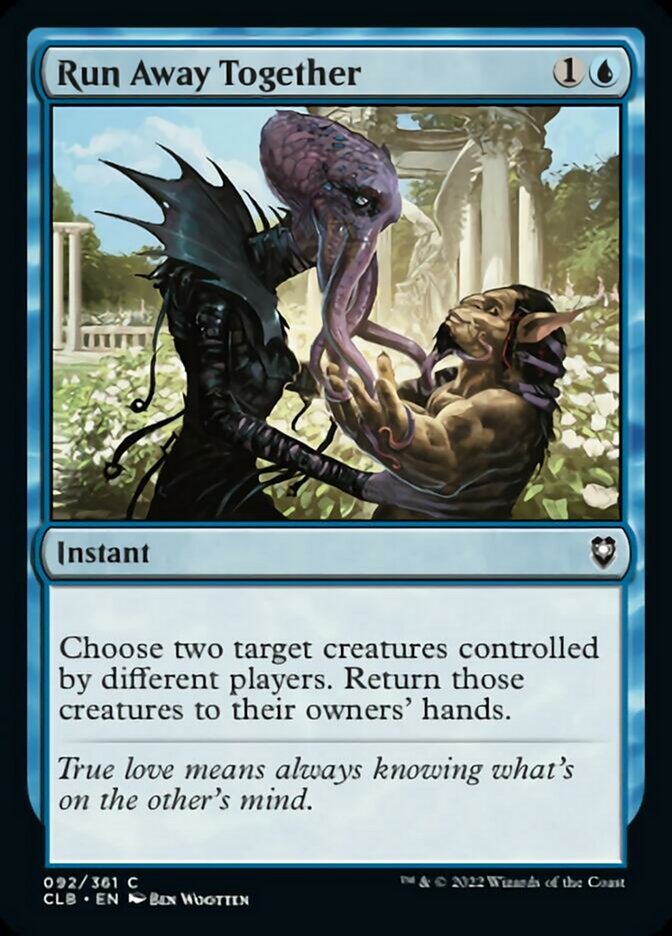 Run Away Together - (Foil): Commander Legends: Battle for Baldur's Gate
