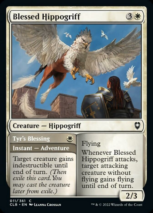 Blessed Hippogriff // Tyr's Blessing - (Foil): Commander Legends: Battle for Baldur's Gate