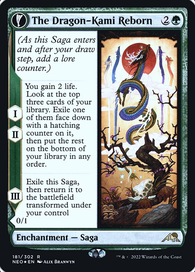 The Dragon-Kami Reborn // Dragon-Kami's Egg: Kamigawa: Neon Dynasty Promos