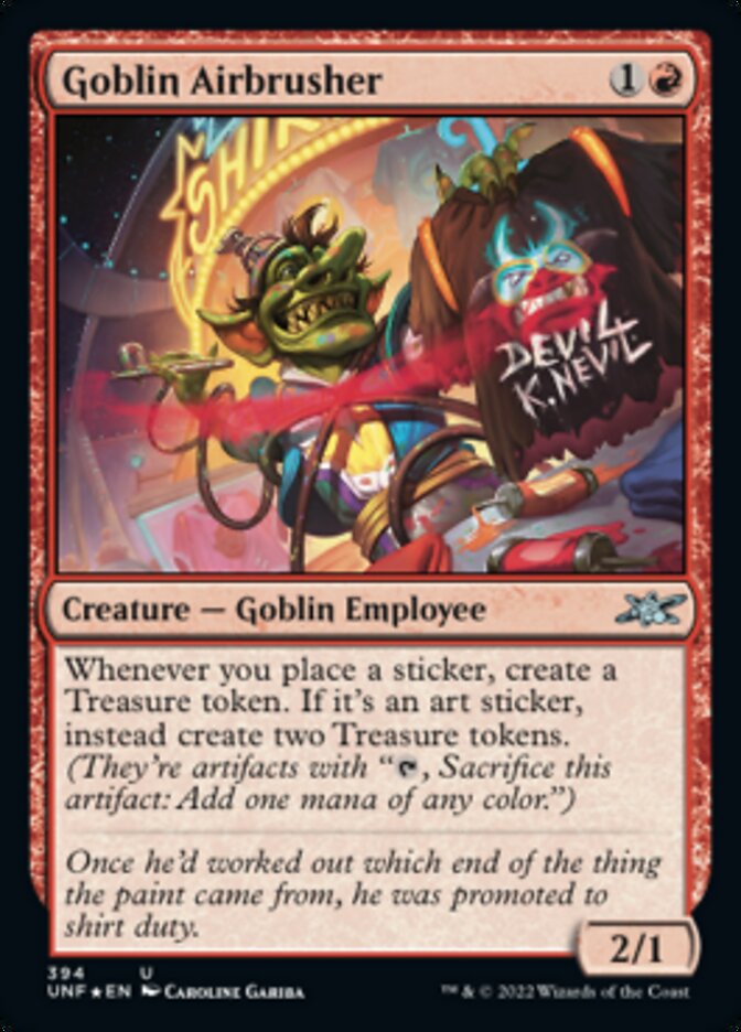 Goblin Airbrusher (Galaxy Foil) - (Foil): Unfinity