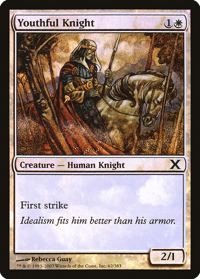Youthful Knight - (Foil): Tenth Edition
