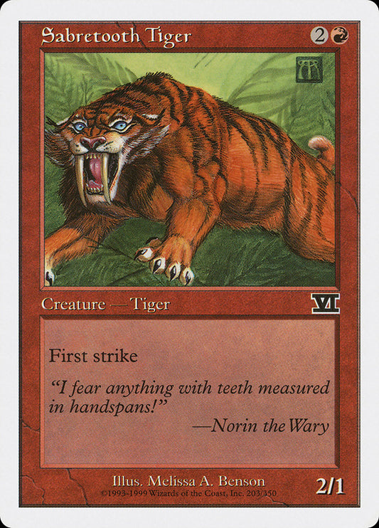 Sabretooth Tiger: Classic Sixth Edition