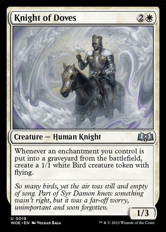 Knight of Doves - (Foil): Wilds of Eldraine