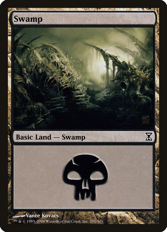 Swamp (#291) - (Foil): Time Spiral