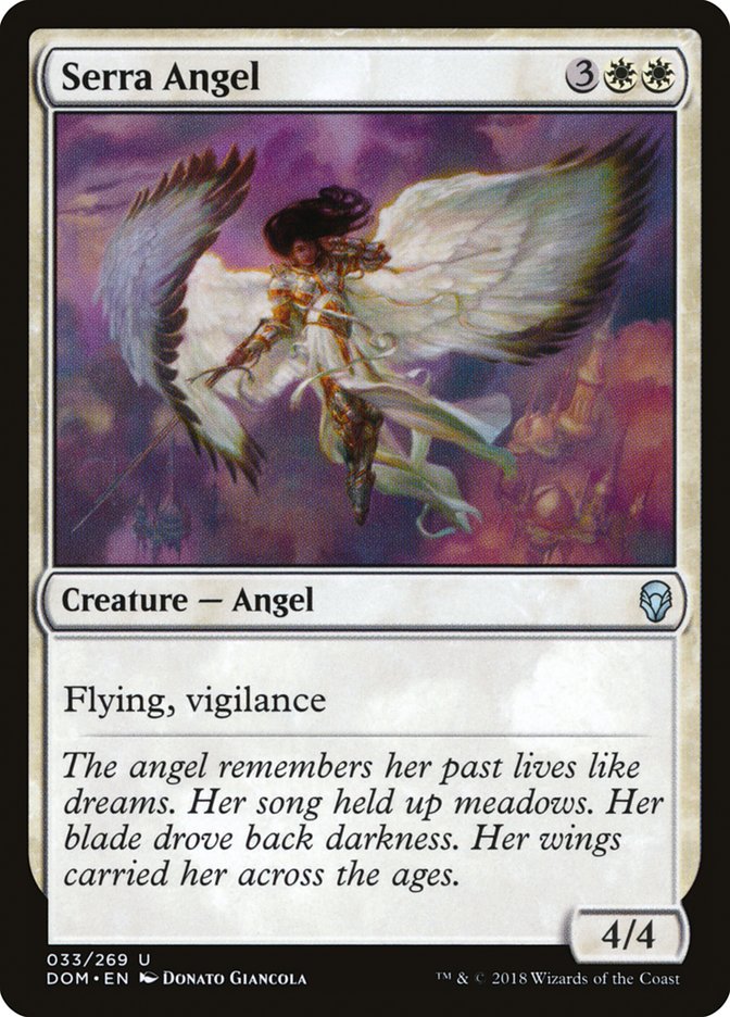 Serra Angel - (Foil): Dominaria