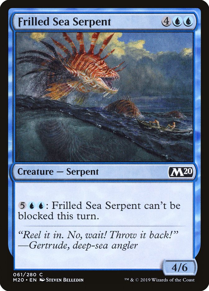 Frilled Sea Serpent - (Foil): Core Set 2020