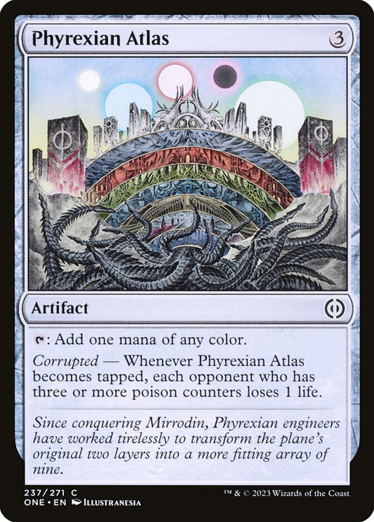 Phyrexian Atlas - (Foil): Phyrexia: All Will Be One