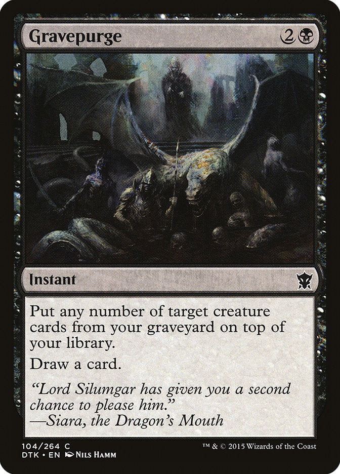 Gravepurge - (Foil): Dragons of Tarkir