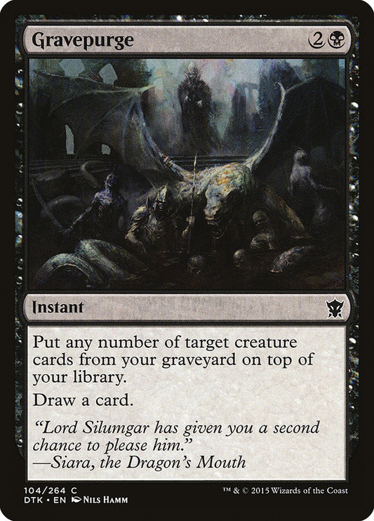 Gravepurge - (Foil): Dragons of Tarkir