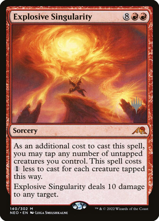 Explosive Singularity - (Foil): Kamigawa: Neon Dynasty Promos