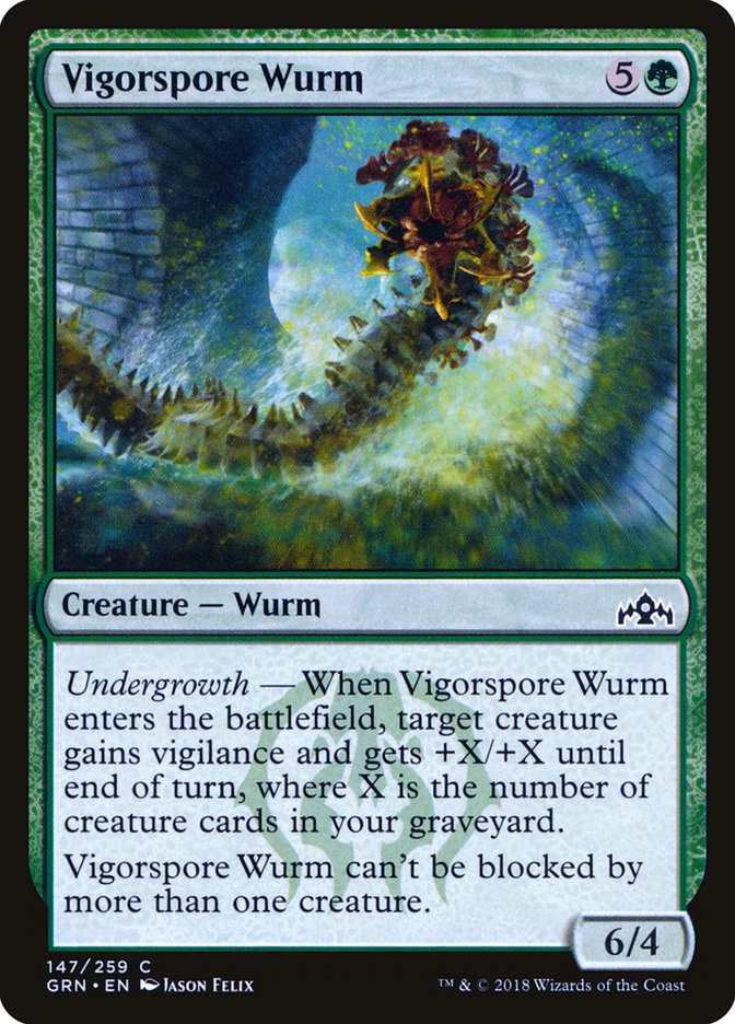 Vigorspore Wurm: Guilds of Ravnica