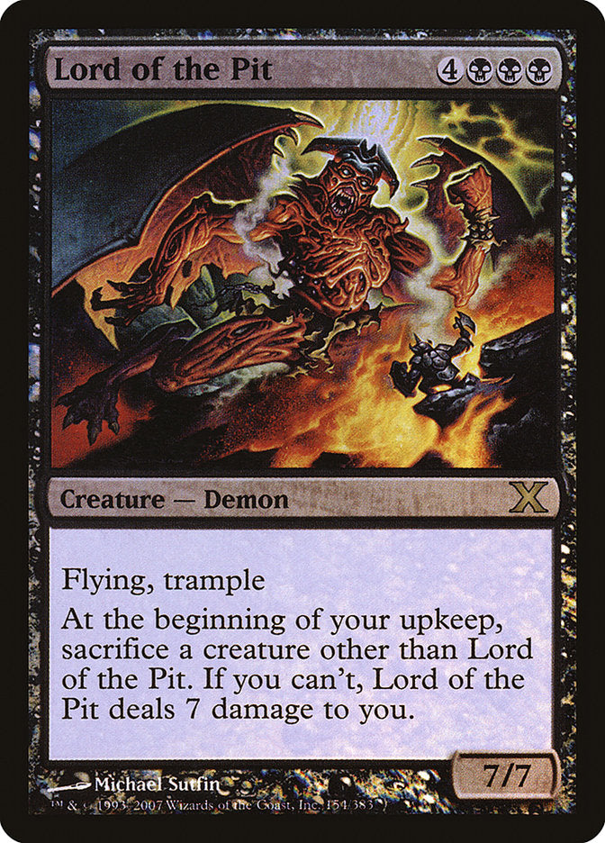 Lord of the Pit - (Foil): Tenth Edition