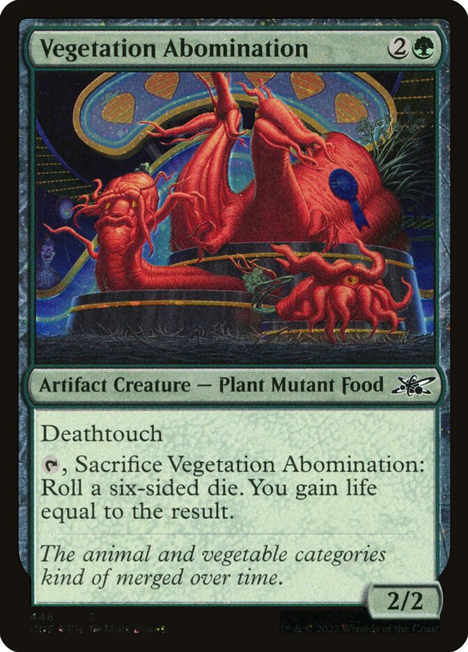 Vegetation Abomination (Galaxy Foil) - (Foil): Unfinity