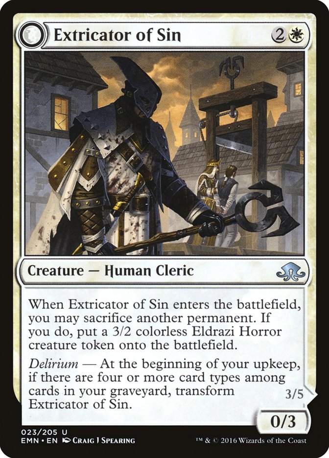 Extricator of Sin // Extricator of Flesh: Eldritch Moon
