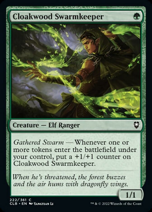 Cloakwood Swarmkeeper - (Foil): Commander Legends: Battle for Baldur's Gate