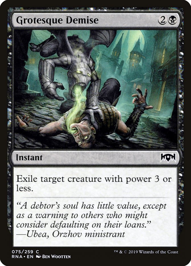 Grotesque Demise - (Foil): Ravnica Allegiance