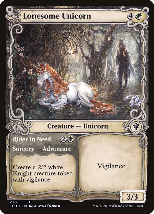 Lonesome Unicorn // Rider in Need: Throne of Eldraine